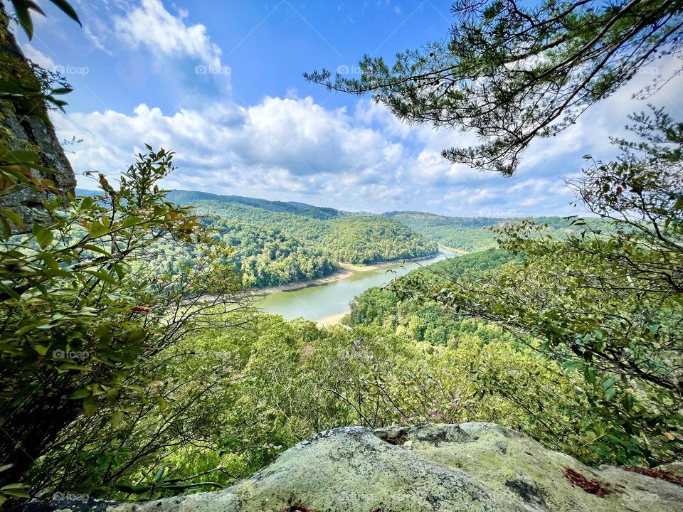 One of my favorite scenic views from Buzzard Rock Overlook in southern Kentucky in the United States 