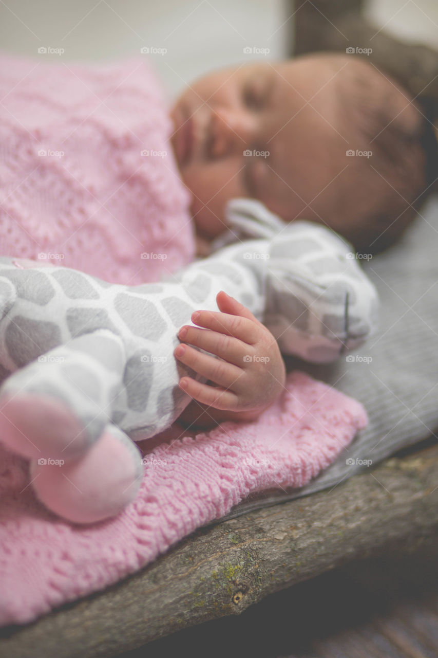 Newborn, Giraffe, Sleep