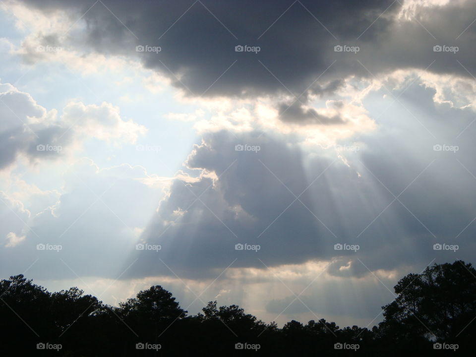 cloudy rays