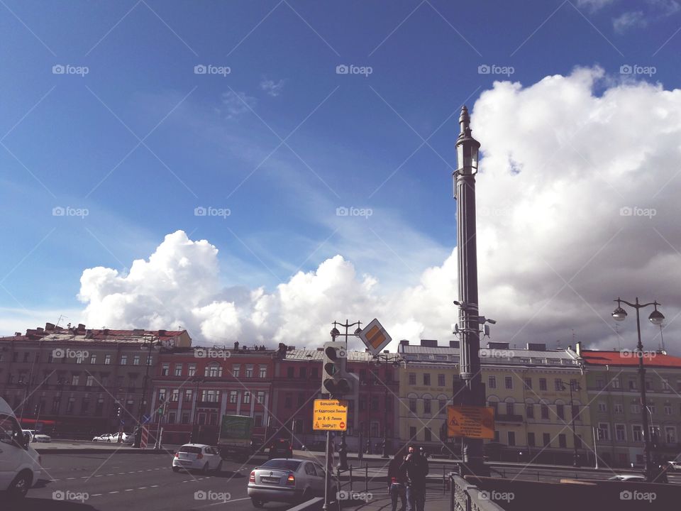 nature wild clouds sky blue white weather storm heaven view