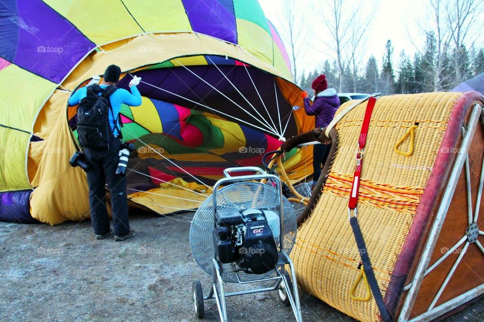 hot air balloons