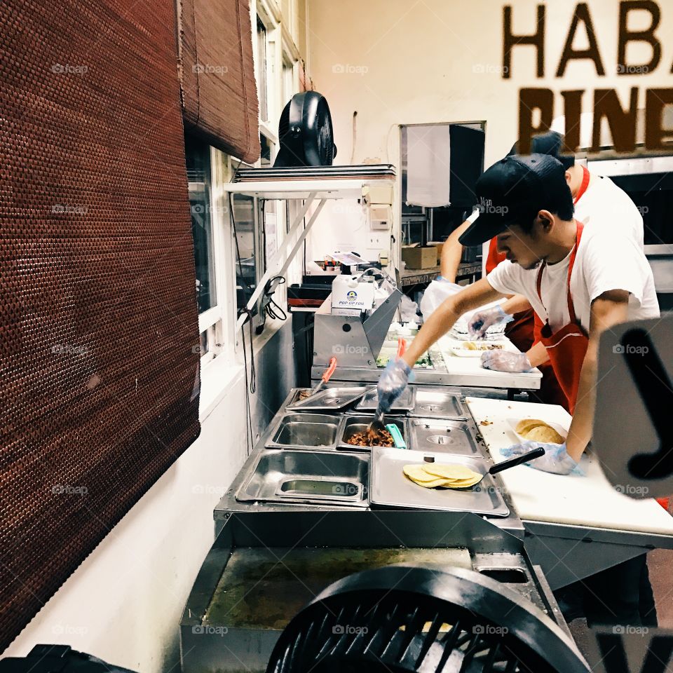 Local Mexican restaurant, cookers prepare for the busy Taco Tuesday!