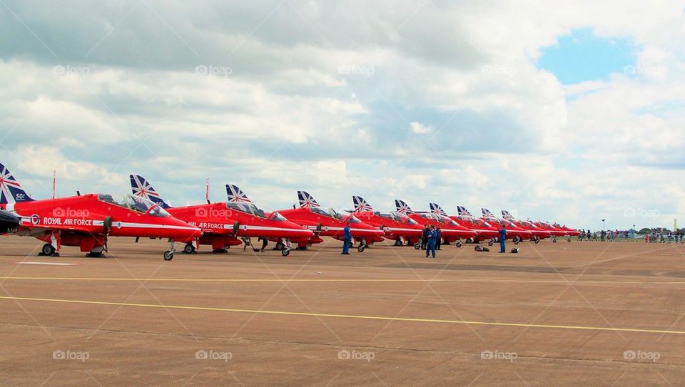 Red Arrows on the Tarmac