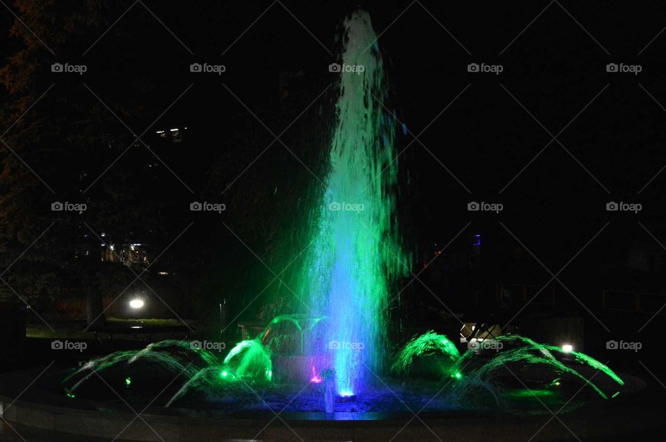 Awesome illuminated fountains