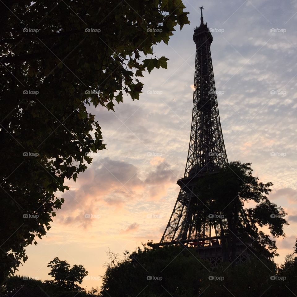 Tour Eiffel - Sunset