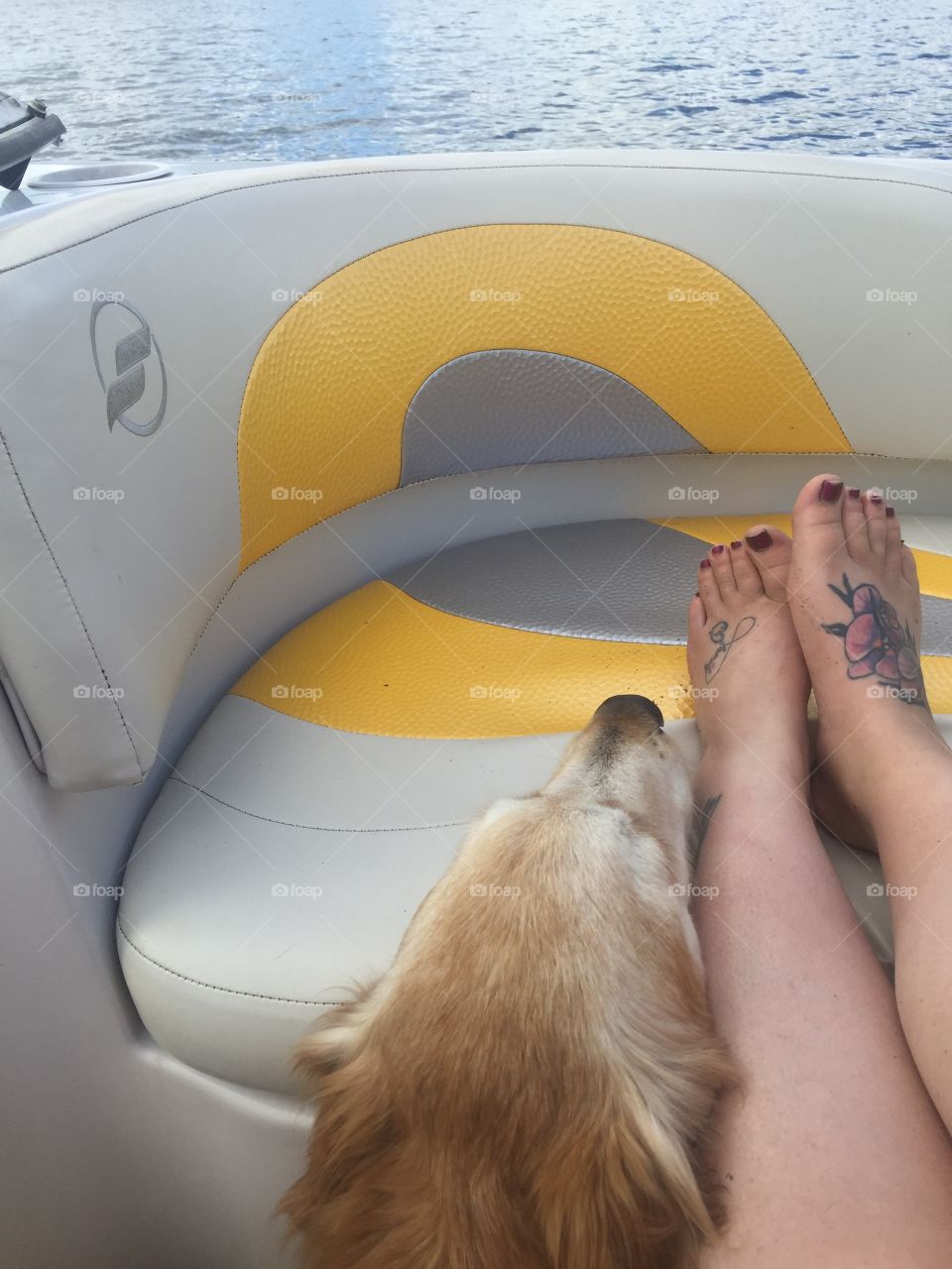 Boating with my darling boy