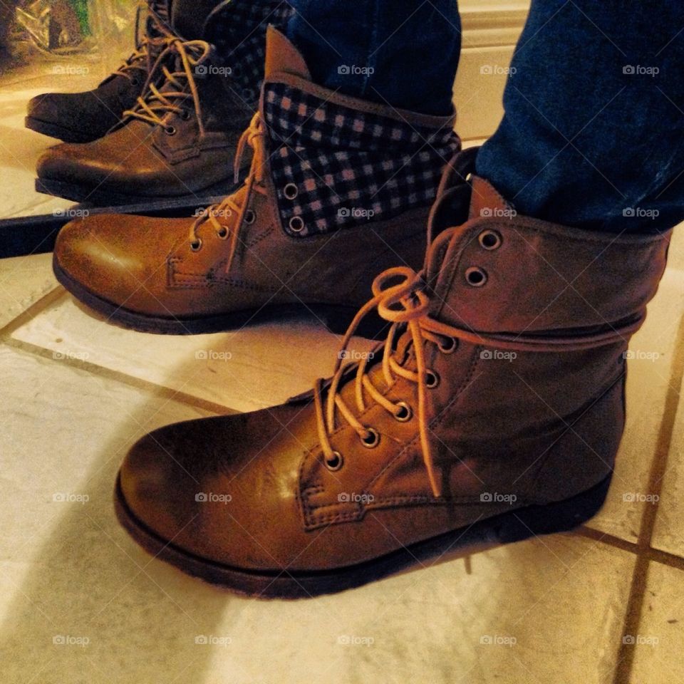 Boots In Mirror