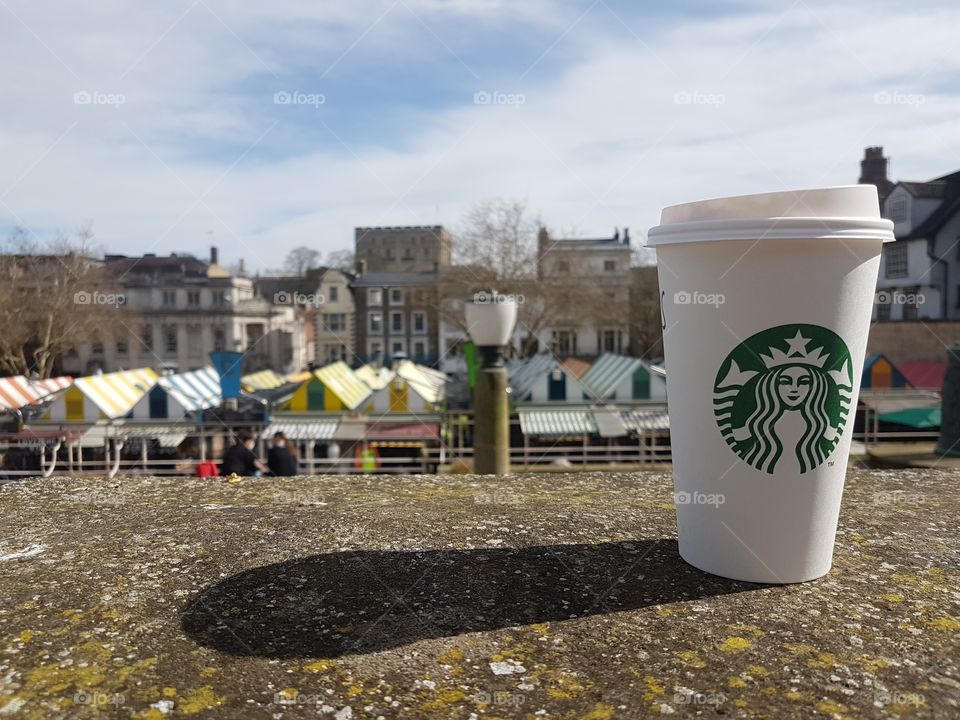 Starbucks coffee, Norwich market