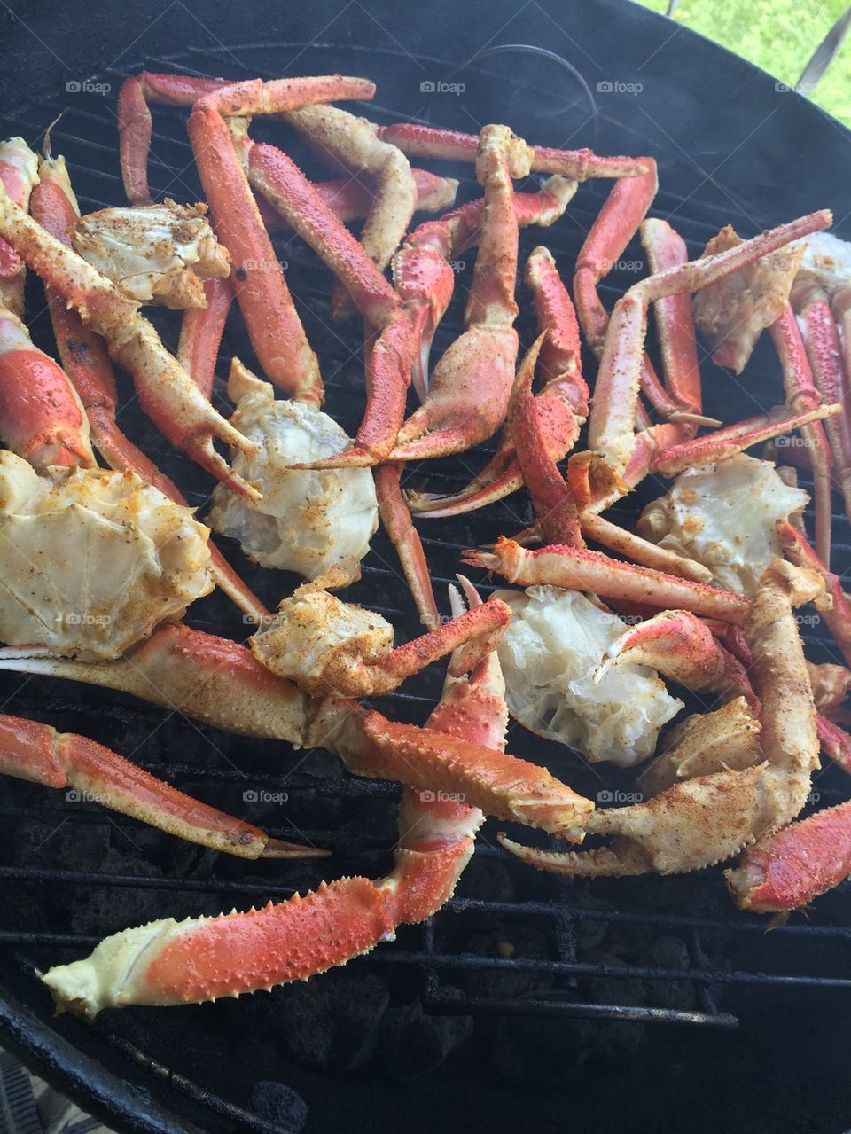 Crablegs on the grill!