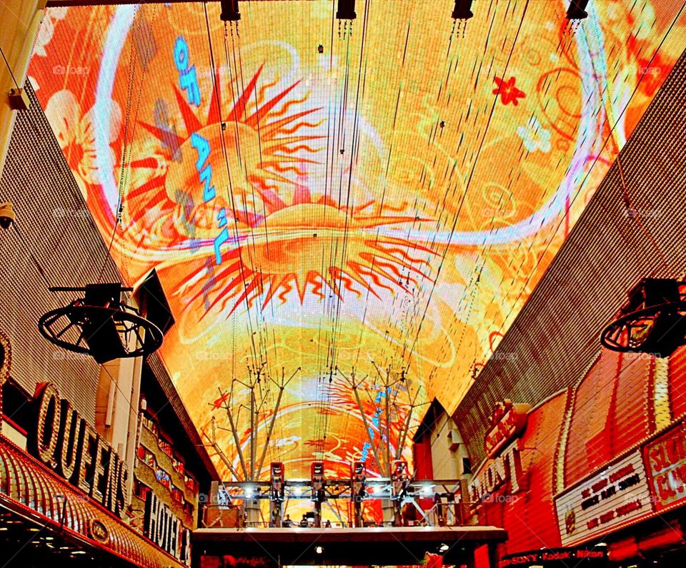 The Freemont Street Experience in Las Vegas 