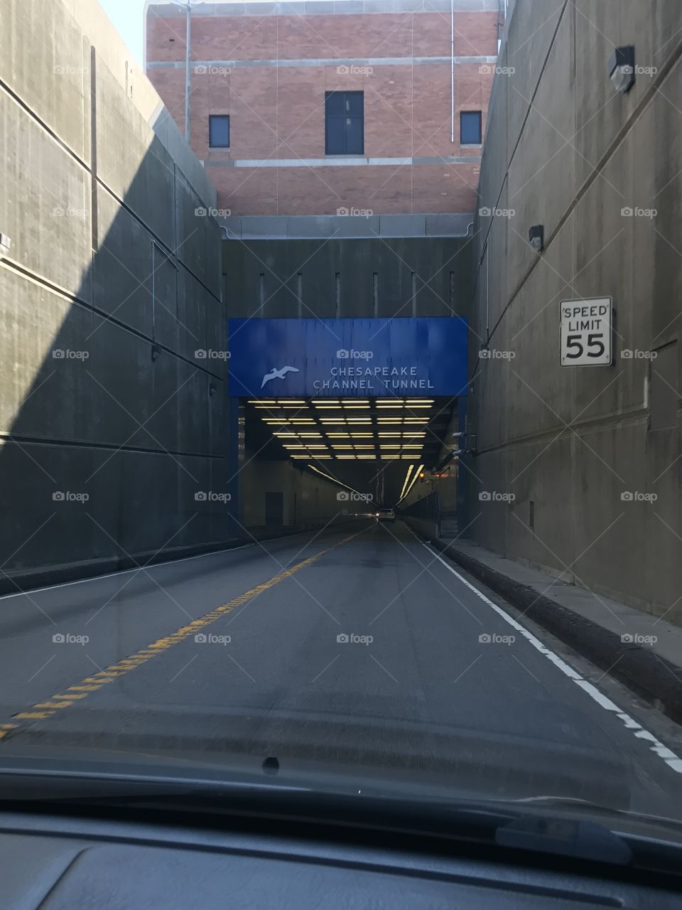 On the way to Virginia beach Chesapeake Tunnel 