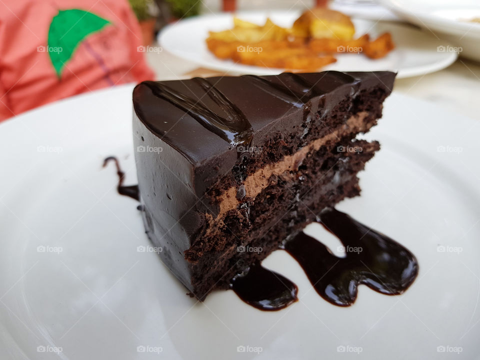 Delicious homemade chocolate cake