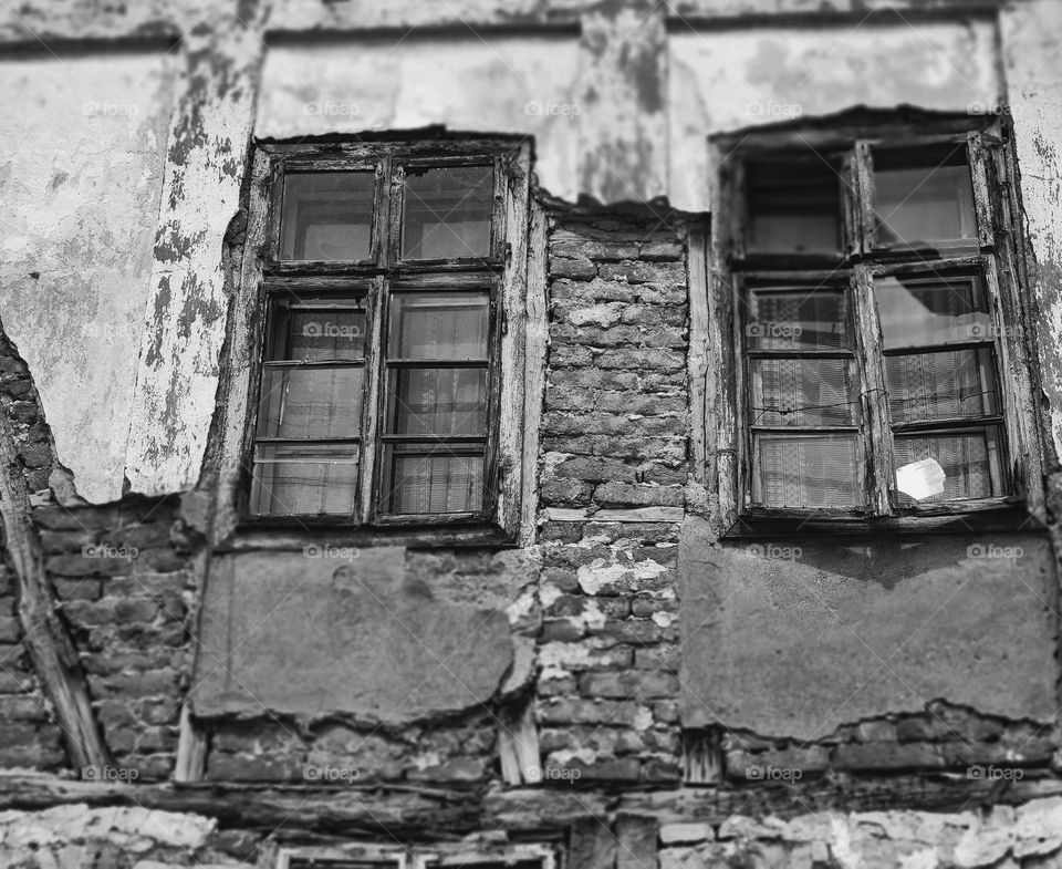 Blind windows of an old era