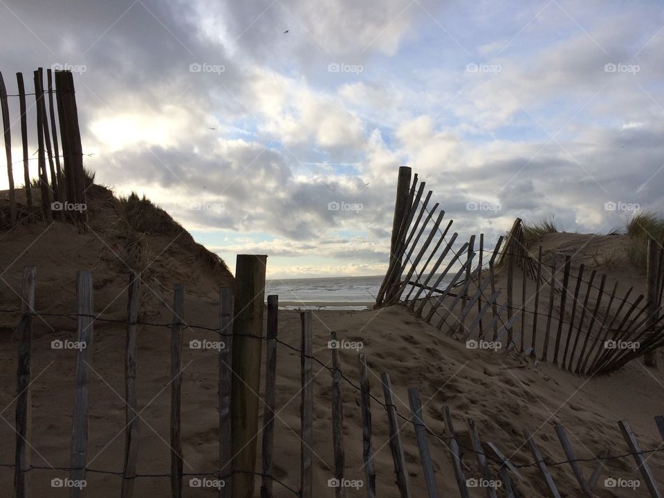 Walkway to the sea