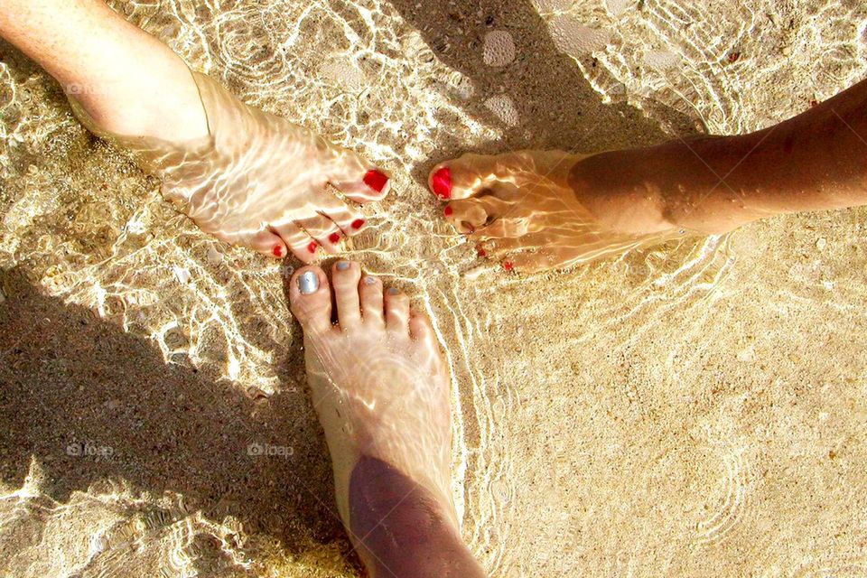 Feet at the beach