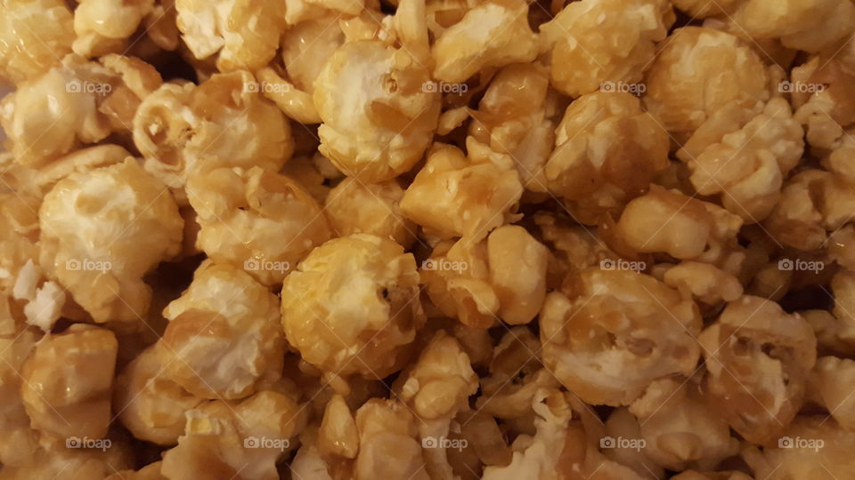 Caramel corn. Delicious Fisher's homemade popcorn