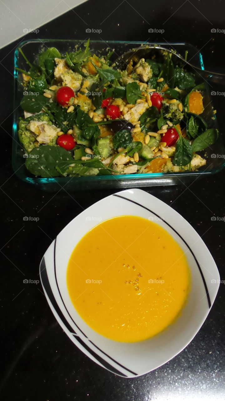 soup and salad