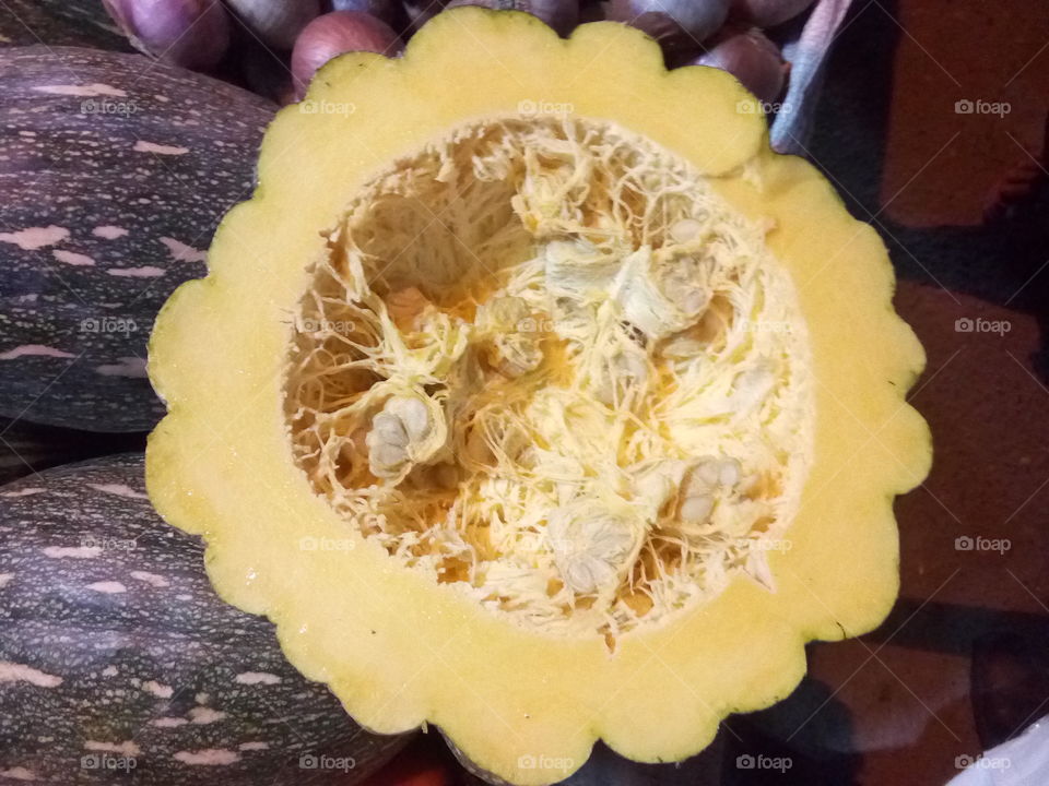 Ash gourd vegetable (also known as winter melon or white pumpkin, or simply petha in Hindi and Urdu).