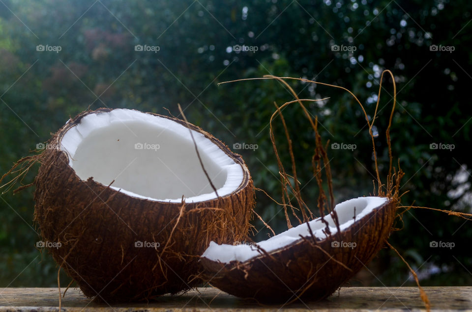 brazilian fruits: coconut