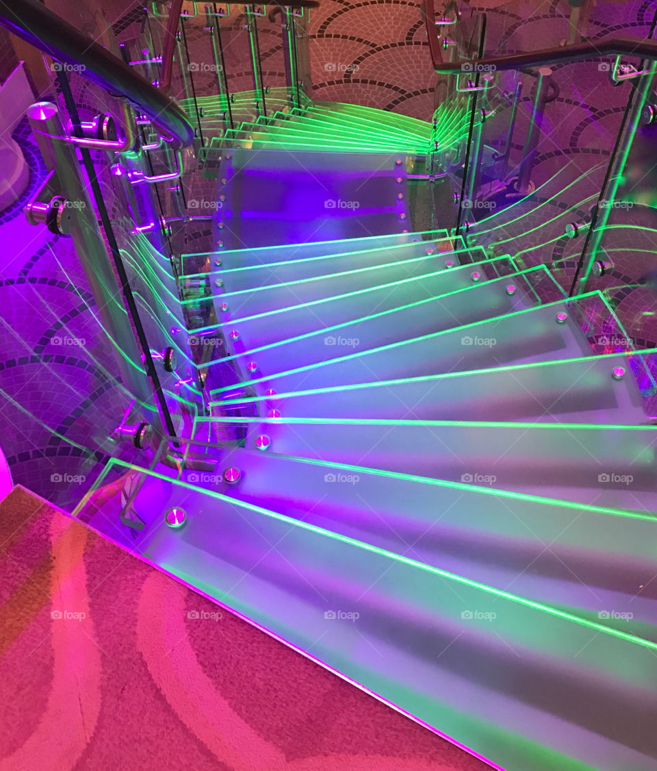 Neon Staircase