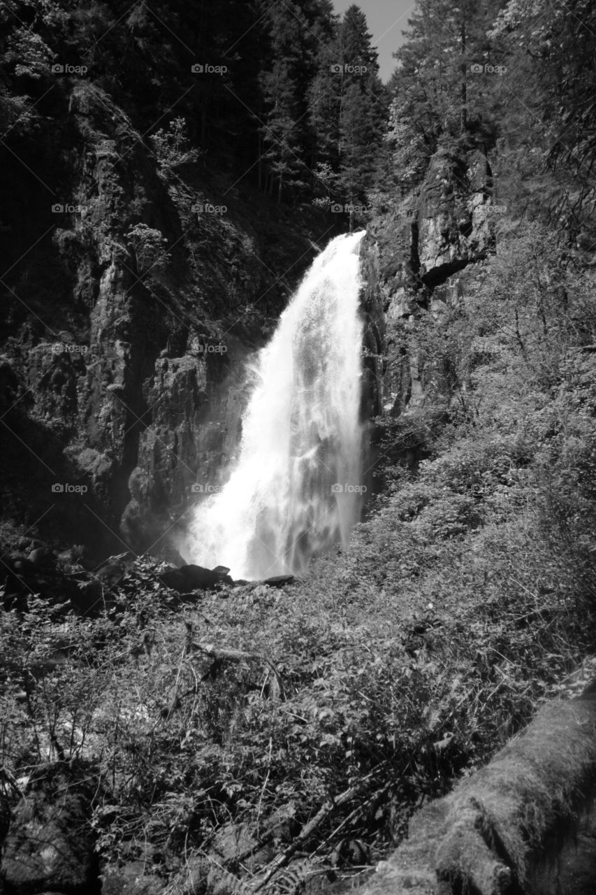 waterfall. hiking