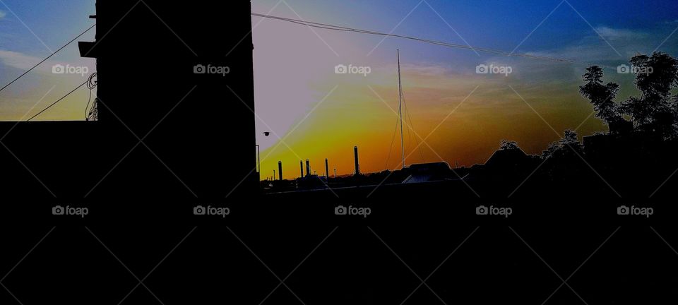 beautiful sunset shadow 😍