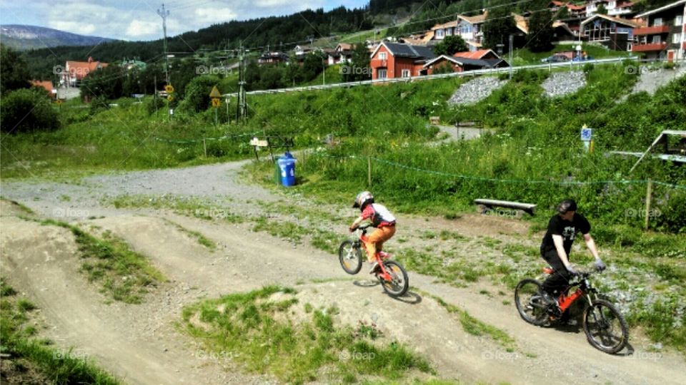 Practicing Dirt Bike