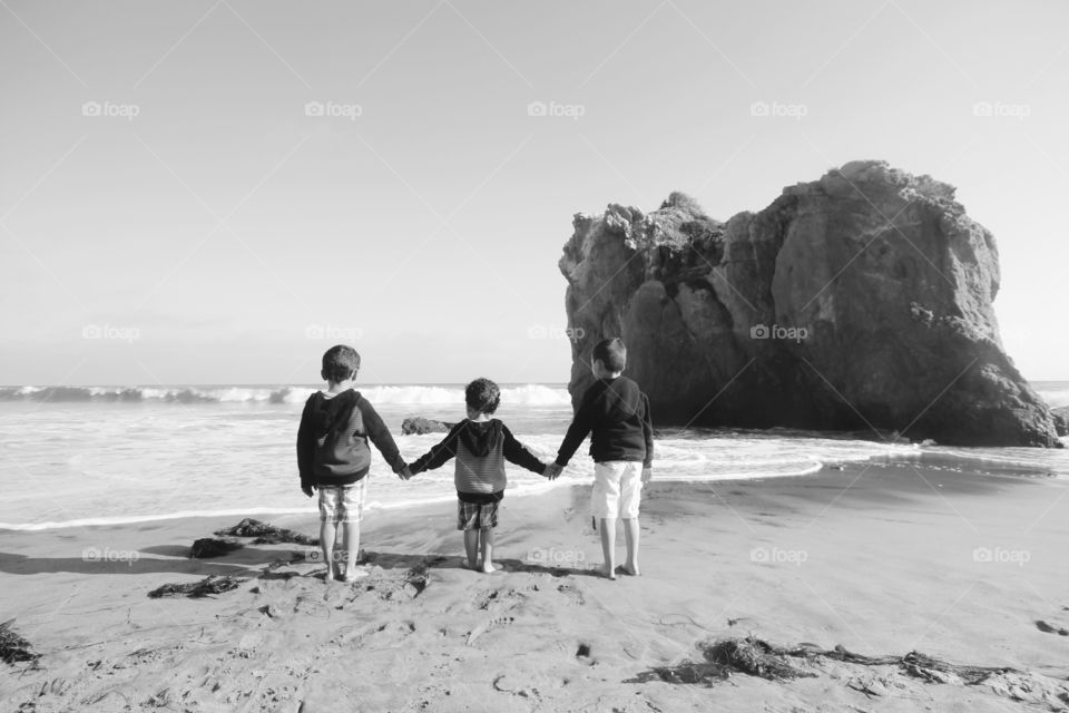 My boys at the beach 