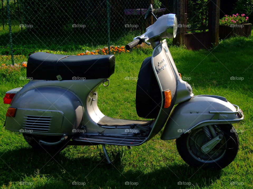 my dad's scooter Piaggio Vespa