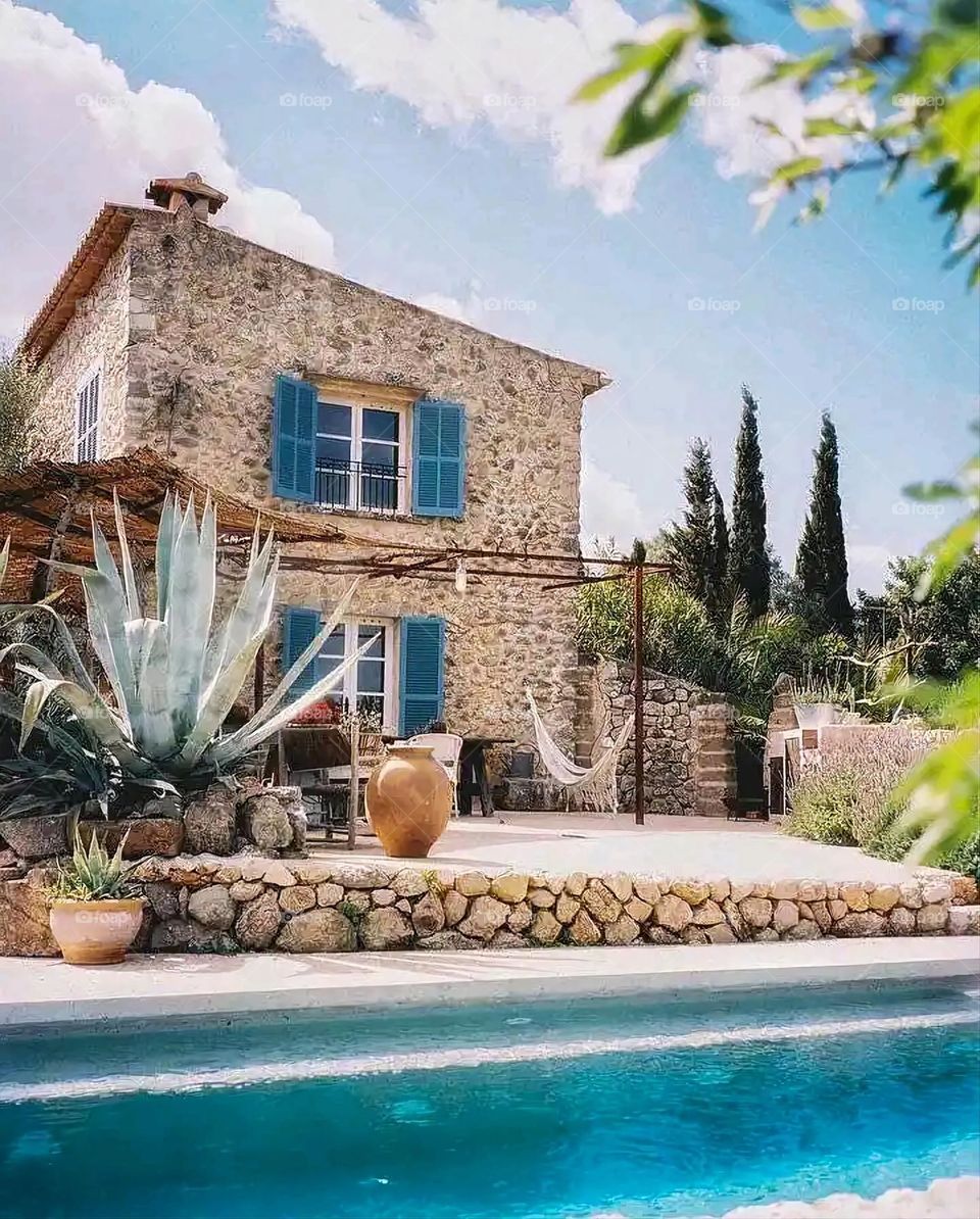 Glory be to God, the magnificent and picturesque view and the natural green trees are a view that is nothing more wonderful than it