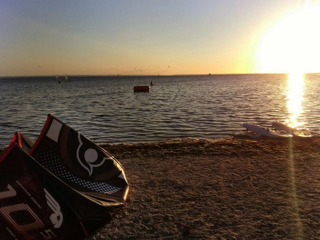 Sunset at Polish coast