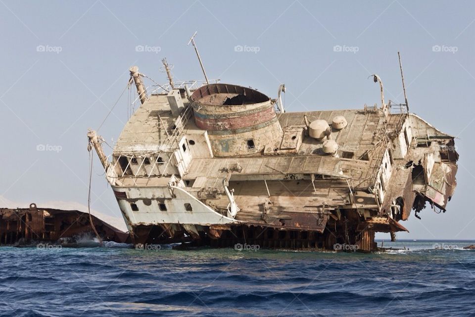 A ship wreck in Egypt.