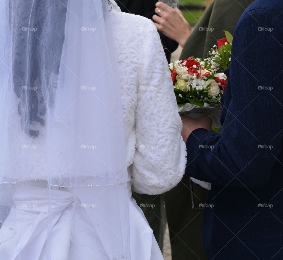 Wedding, Bride, Groom, Veil, Ceremony