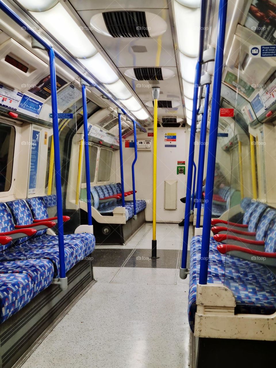 the first time in an empty London Underground