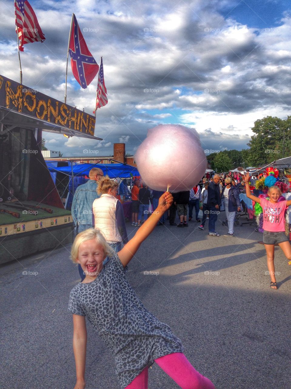 Sugar. Happy when she gets her cotton candy