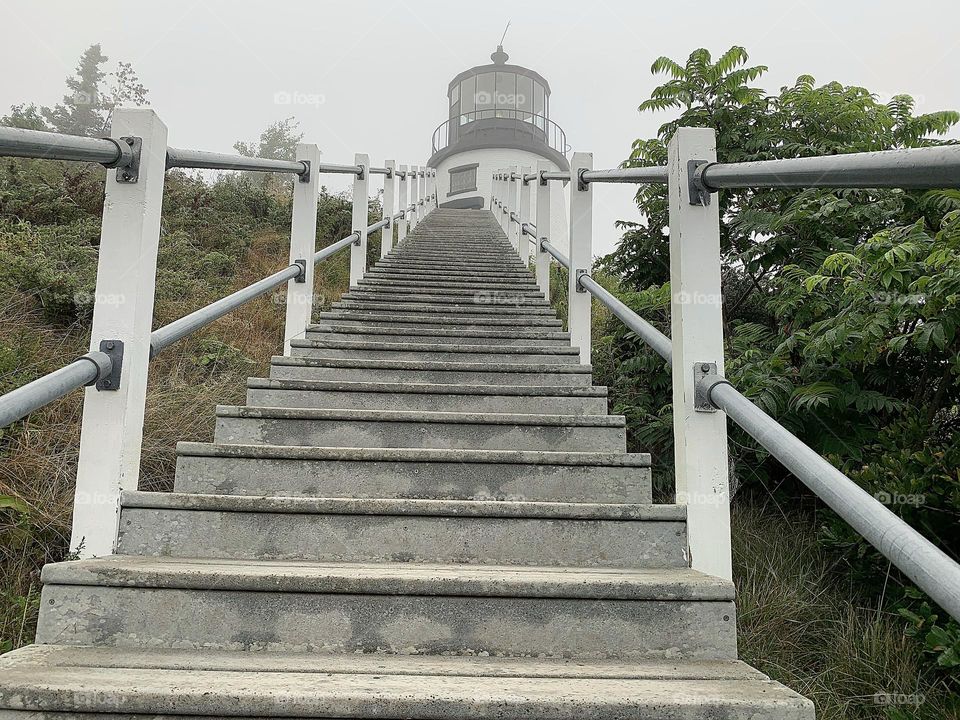 Owl’s Head lighthouse, Maine 2024 Fog
