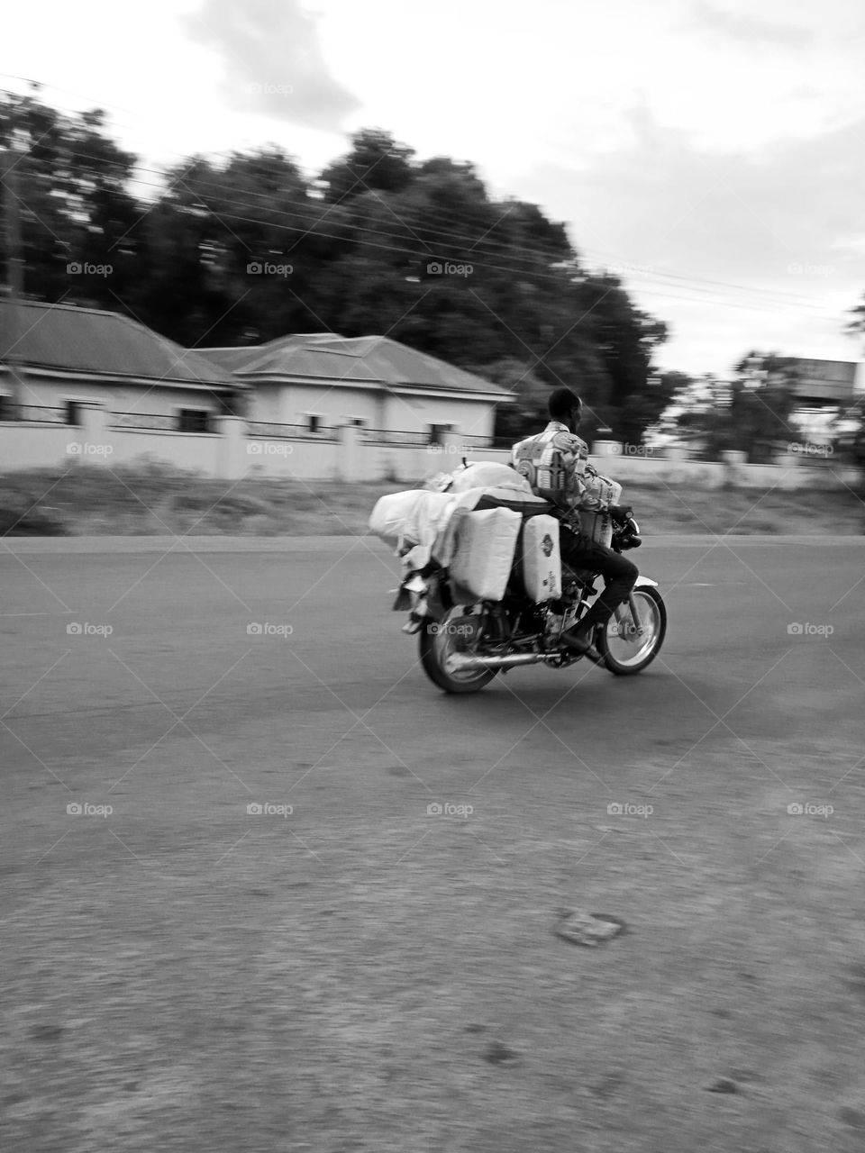 Loaded bike