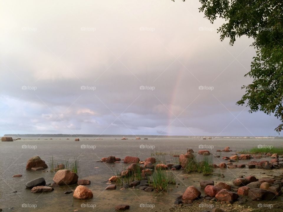 Rainbow at the baltic sea