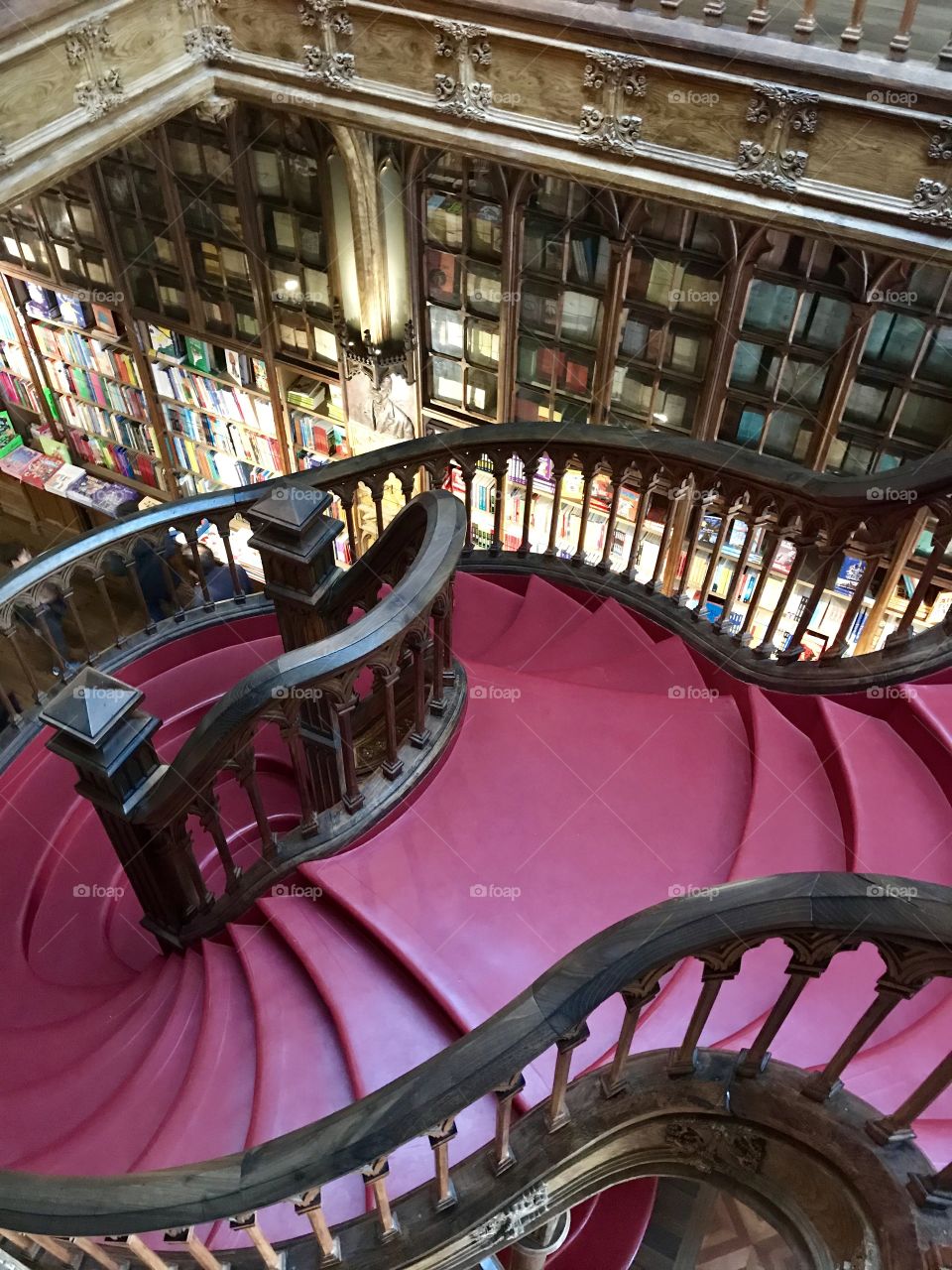 Famous Livraria Lello known to have inspired Harry Potter - Located in Porto, Portugal