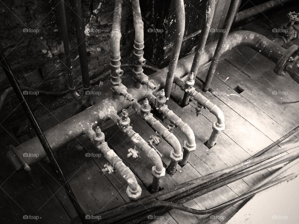 Old pipework.