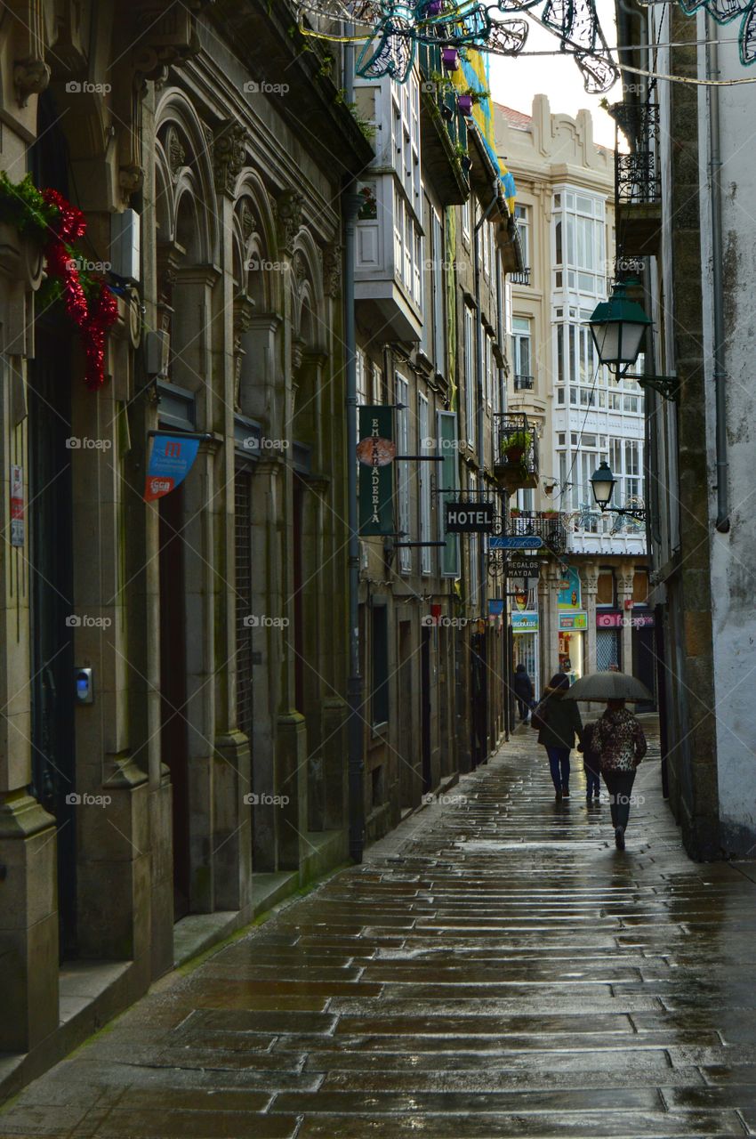 Rúa Huérfanas. Santiago de Compostela.