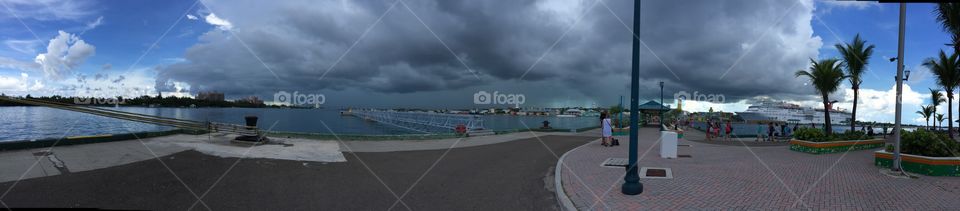 Clouds over Nassau, BAHAMAS 