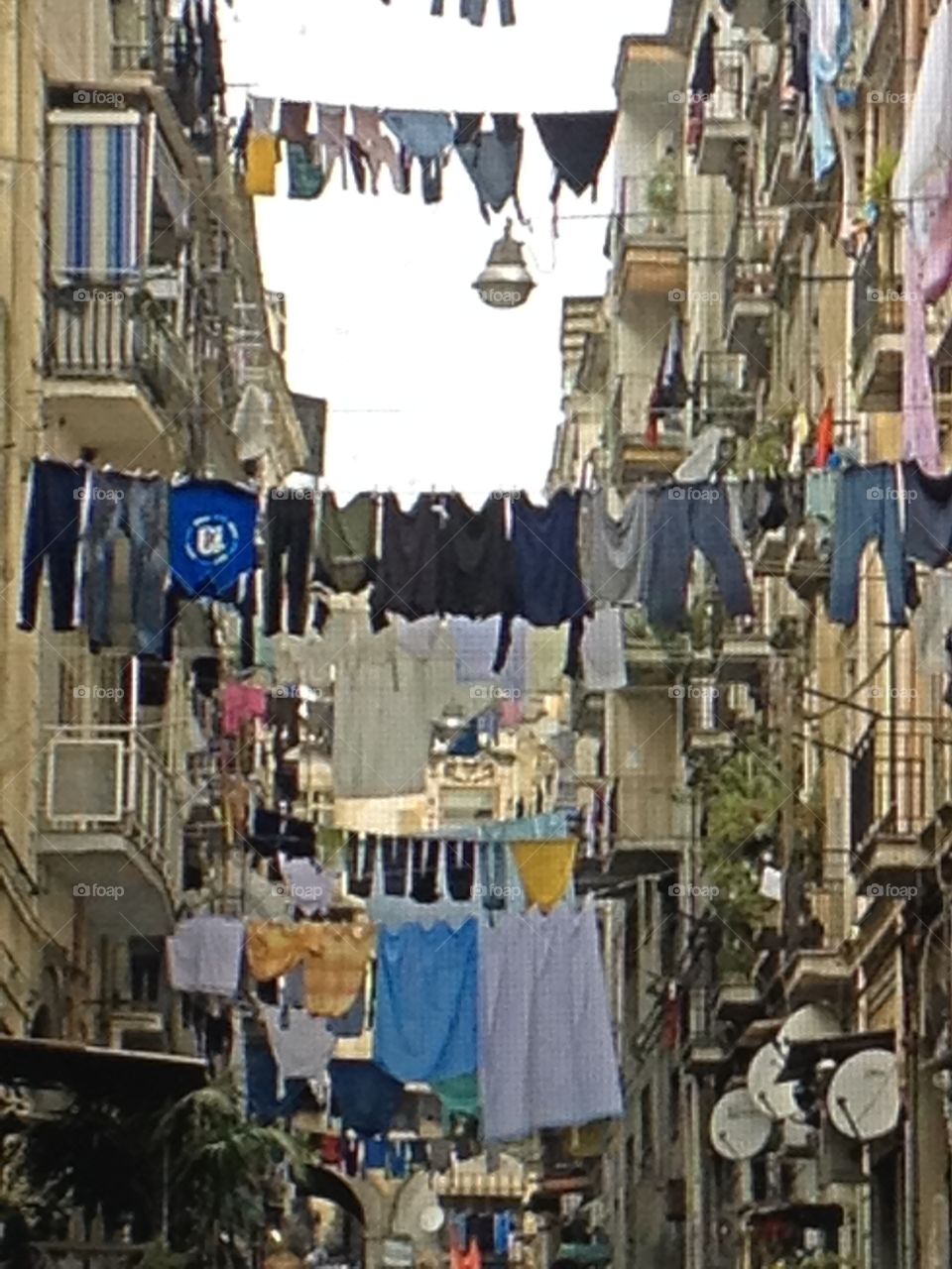 Old fashion way of drying laundry