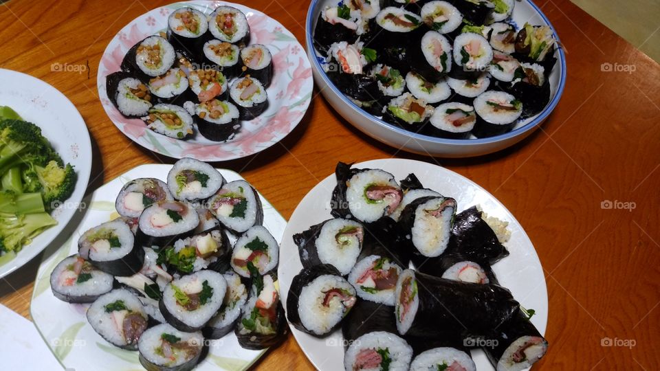 Seafood, Sushi, Food, Fish, Seaweed