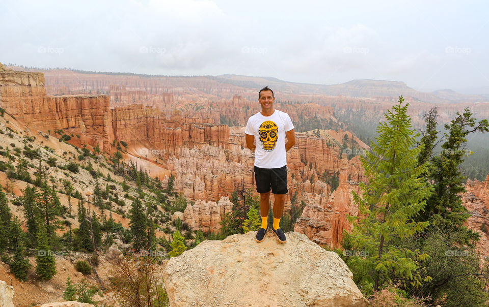 Man in Bryce Canyon 