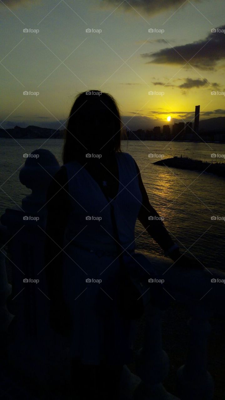 sunset in Benidorm