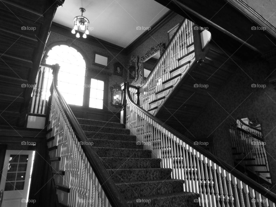 Grand Staircase at The Stanley Hotel.  Estes Park, CO