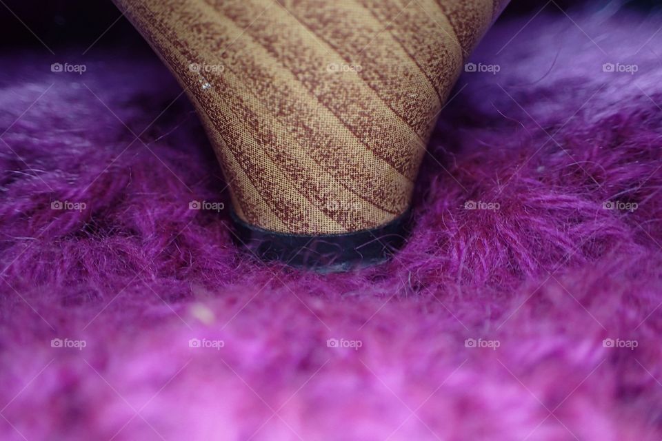Extreme close-up of pink fur