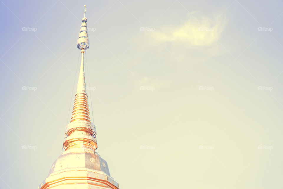top of golden stupa