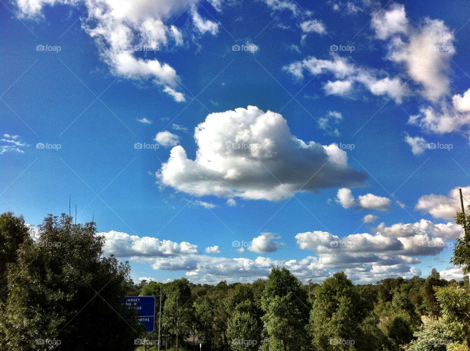 Clouds in the sky with